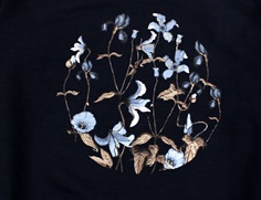 Name It dark sapphire sweatshirt blomster